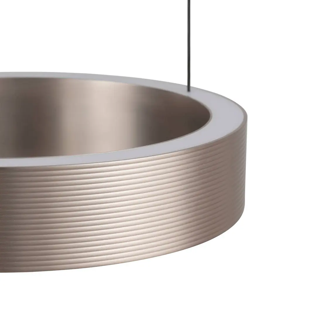 Brilliant LED-Pendelleuchte Axion, schwarz/braun, Ø 25 cm, CCT