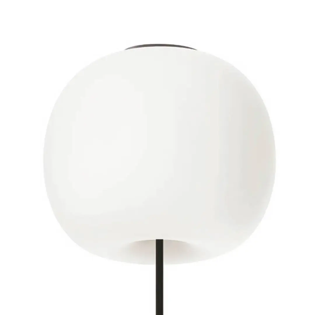 kdln Deckenlampe Kushi XL, schwarz/weiß, Ø 43 cm, Glas