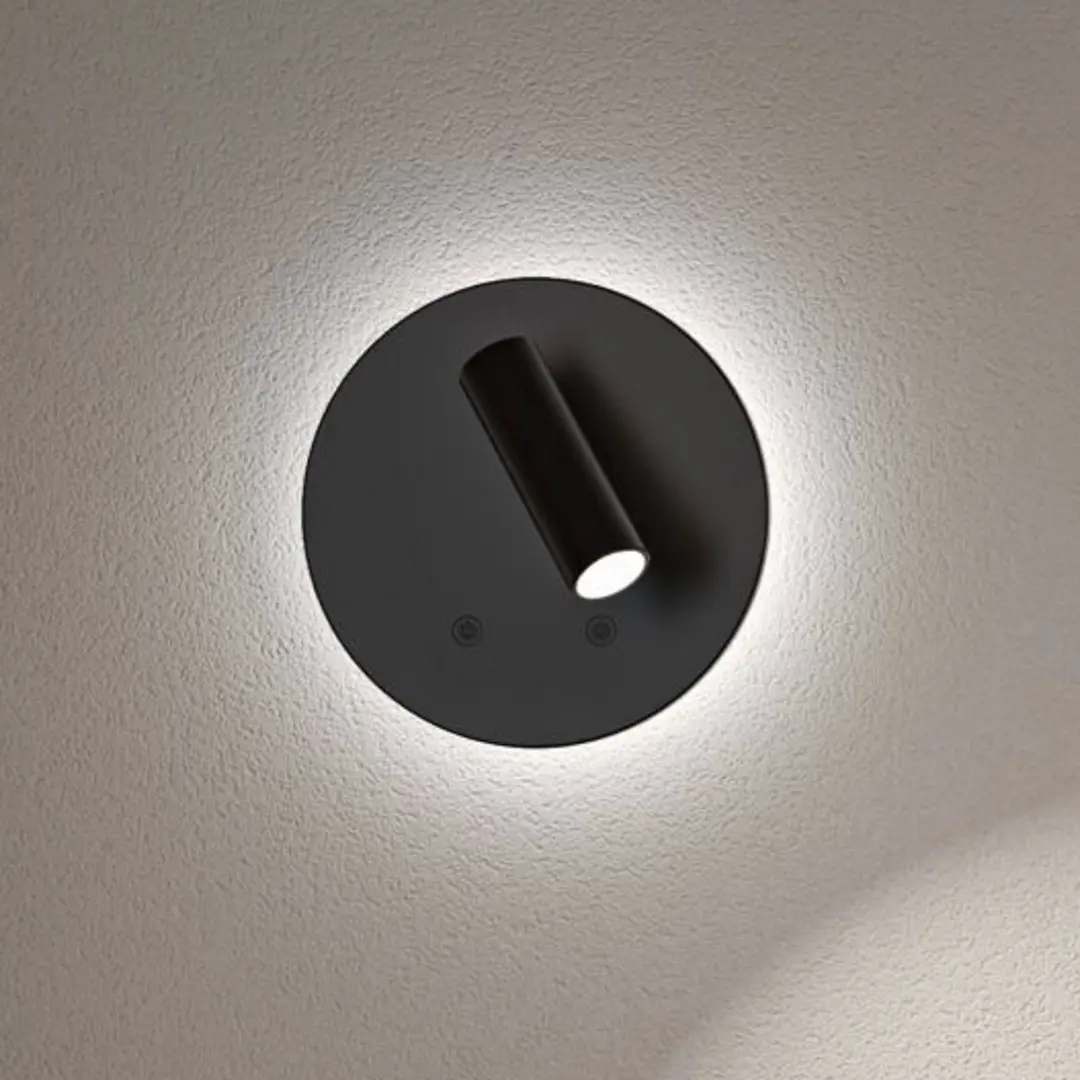 Paulmann LED-Akku-Wandstrahler Kiora, schwarz, 20 cm, Dimmer