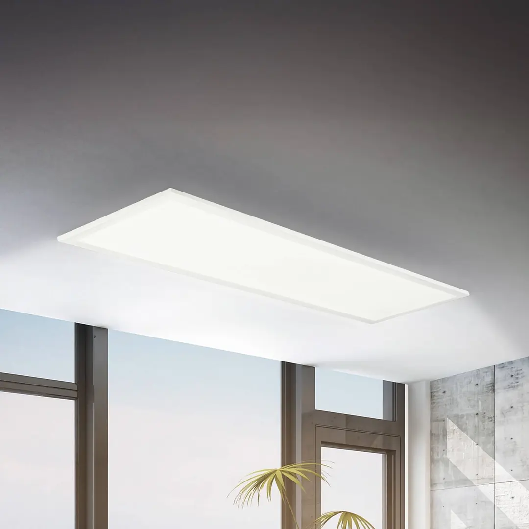 Briloner LED-Panel Simple 100 x 25 cm, weiß, ultraflach, IP44, 4000 K