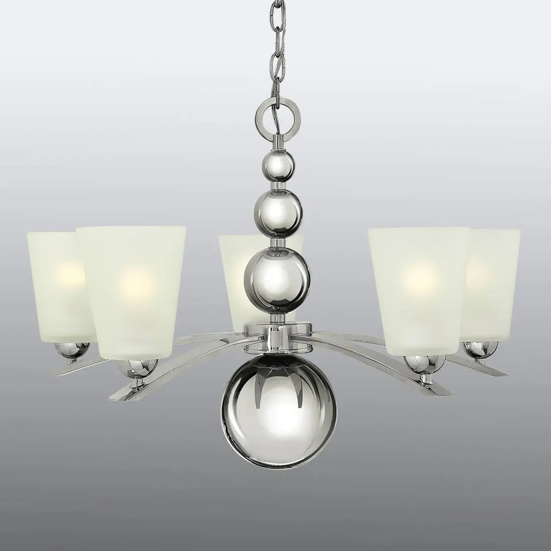 HINKLEY Kronleuchter Zelda 5fl nickel