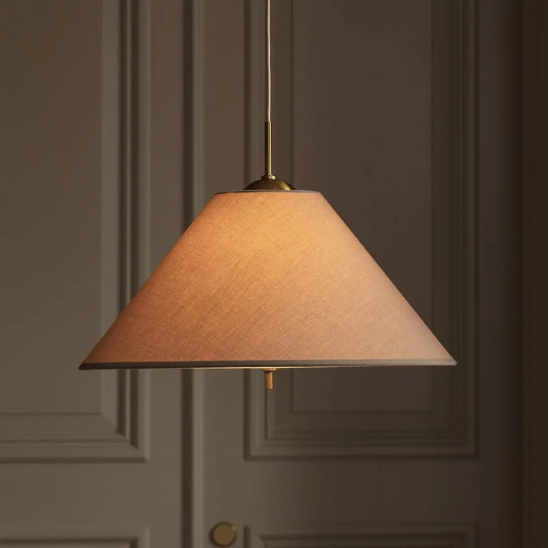 Globen Lighting Hängelampe IRIS 50 mokkabraun Ø 50 cm