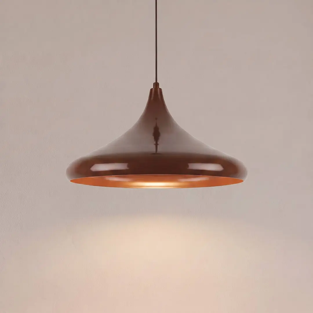 Opviq Hängeleuchte Eysan, braun, Ø 35 cm, Metall, E27