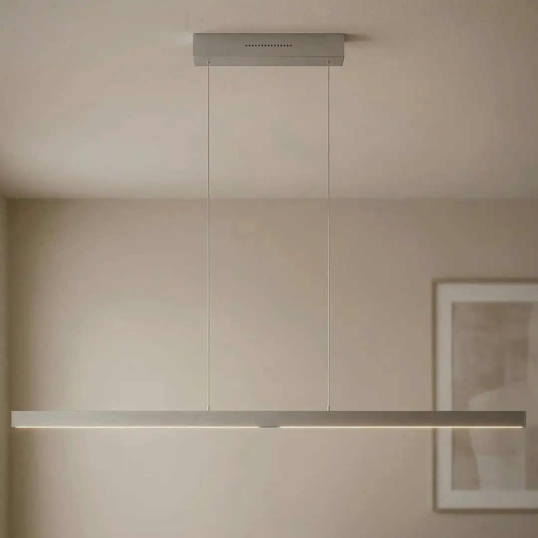 Knapstein LED-Hängeleuchte Linn-L 128, nickel