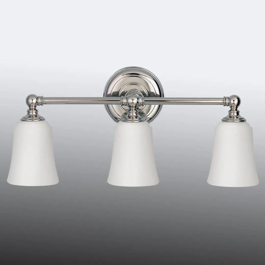 FEISS Wandleuchte Huguenot Lake, chrom, Breite 53 cm 3-flg. IP44