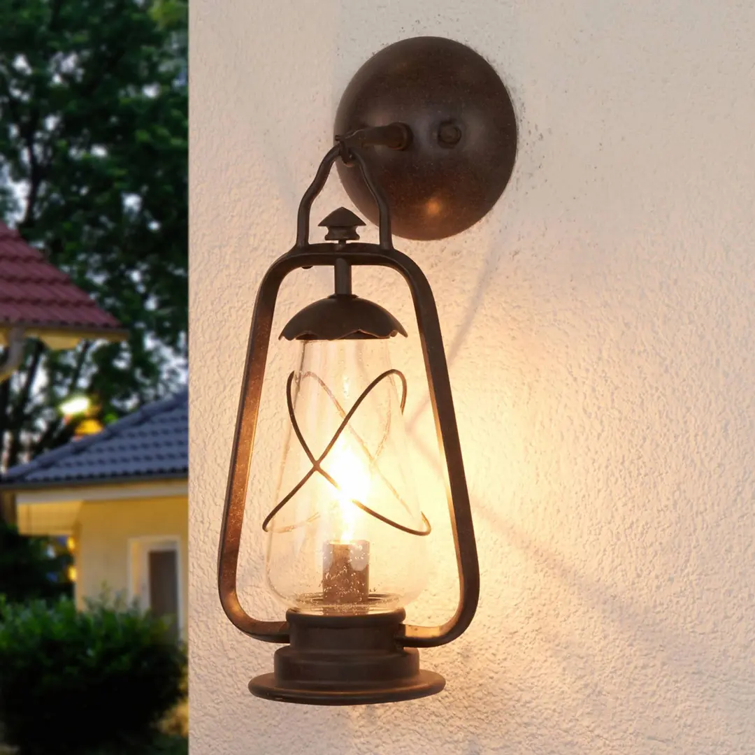 ELSTEAD Außenwandleuchte Miners im Grubenlampenstil