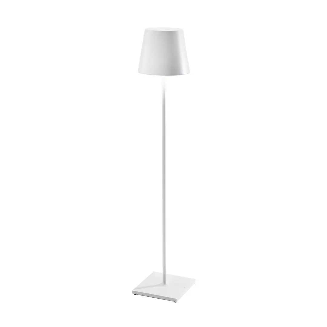 Zafferano Poldina XXL Akku-Stehlampe IP54 weiß