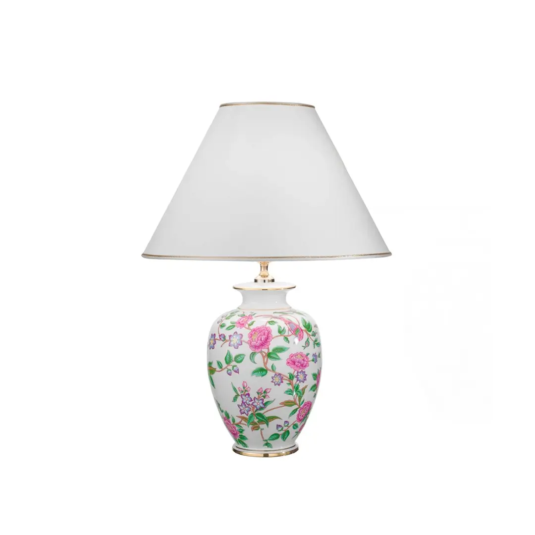 austrolux KOLARZ Tischlampe Giardino Flora, Höhe 43 cm, weiß/bunt