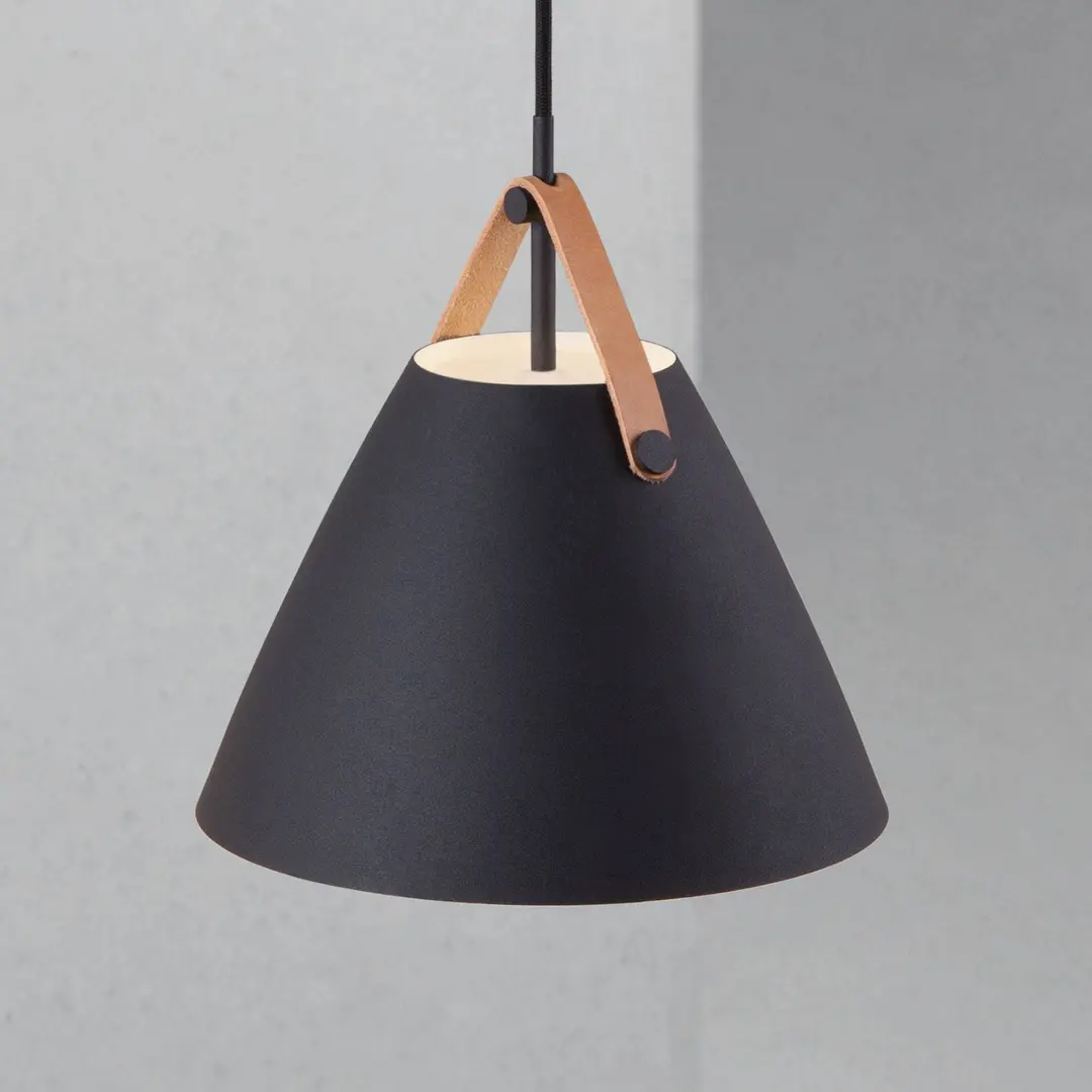 DFTP by Nordlux Hängeleuchte Strap in Schwarz, Ø 27 cm