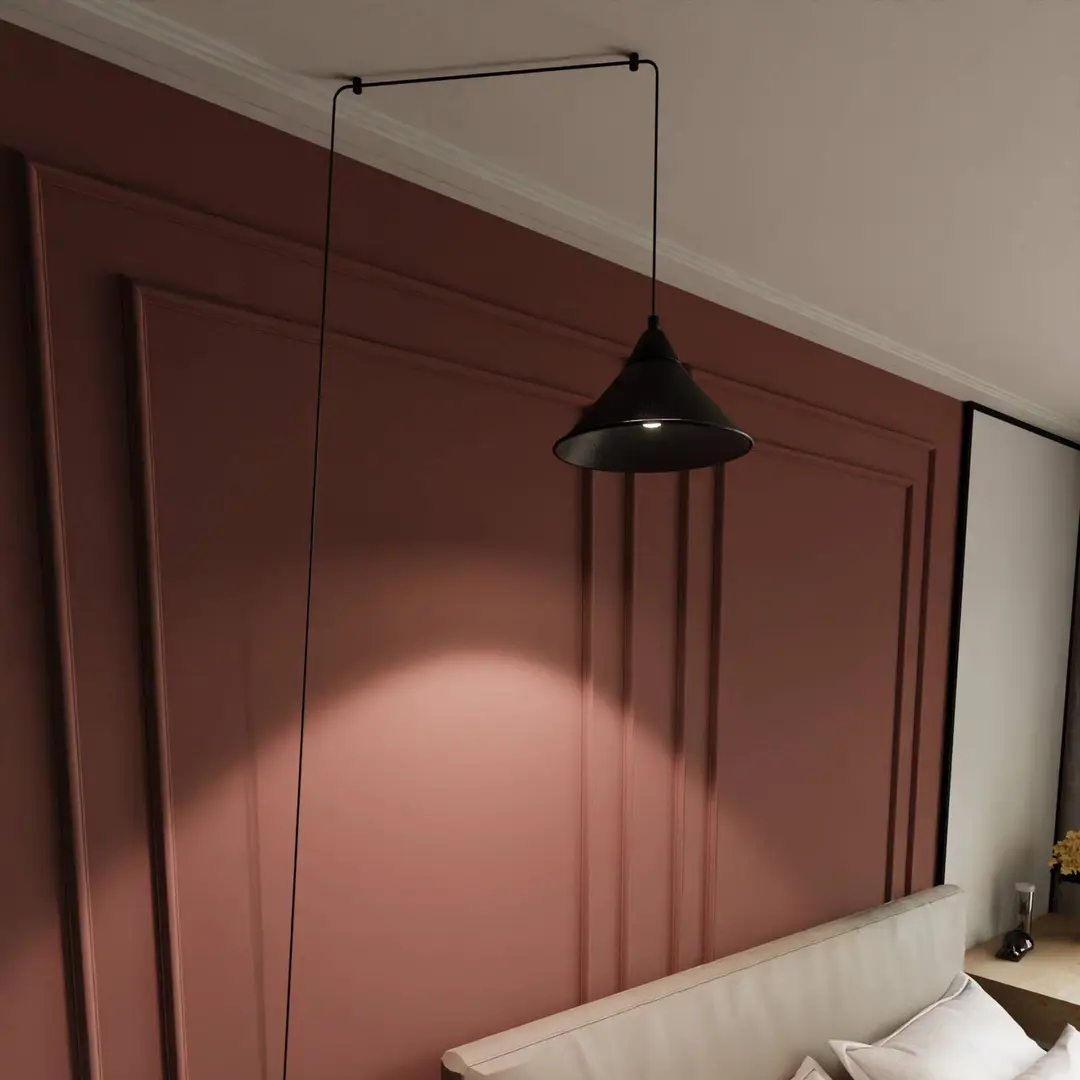 EMIBIG LIGHTING Hängeleuchte Ramo, einflammig, schwarz