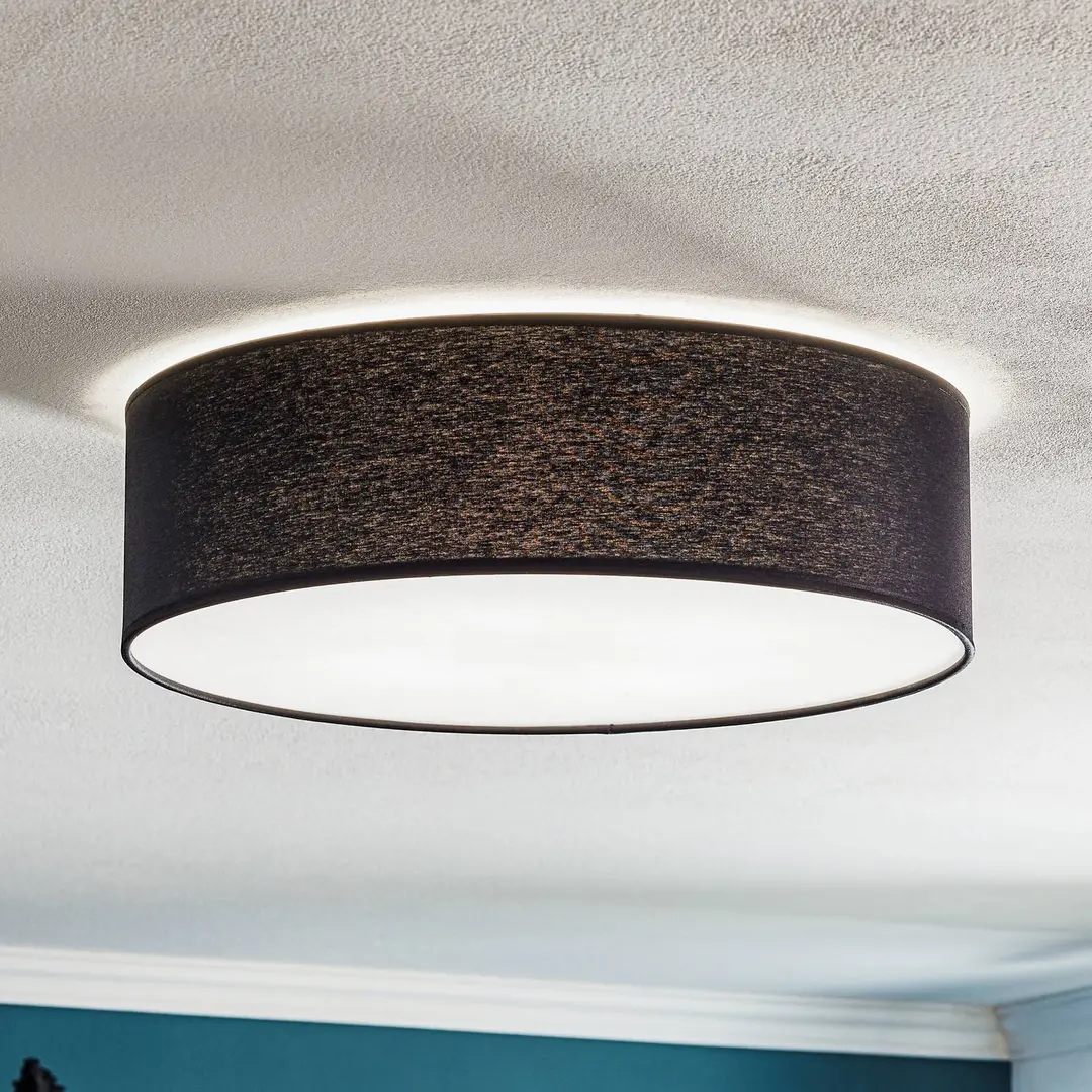 TK Lighting Deckenleuchte Rondo, dunkelgrau Ø 45cm