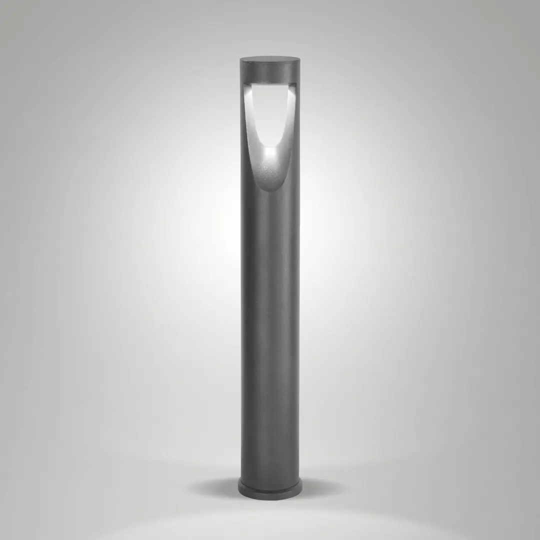 Fabas Luce LED-Wegeleuchte Teo, 80 cm hoch, schwarz, Metall, IP65