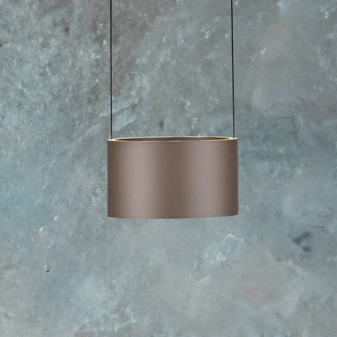 Pure LED-Pendellampe PURE Clipse, bronzefarben Ø 20 cm CCT, 2-flg