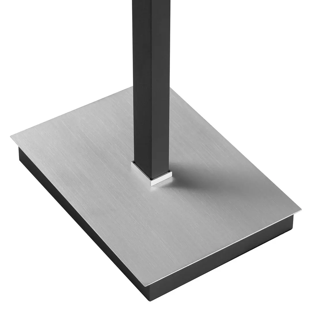 Brilliant LED-Stehlampe Pulse, schwarz, Höhe 150 cm, Metall, Leselicht
