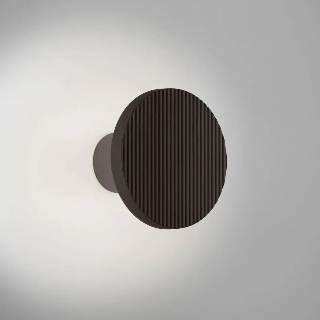 Bover LED-Wandlampe Arid A/01 schwarz CCT 2.200-2.700 K IP44