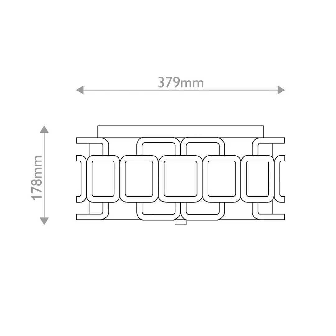 HINKLEY Deckenlampe Sabina, schwarz, Ø 38 cm, Metall/Textil, 3 x E27