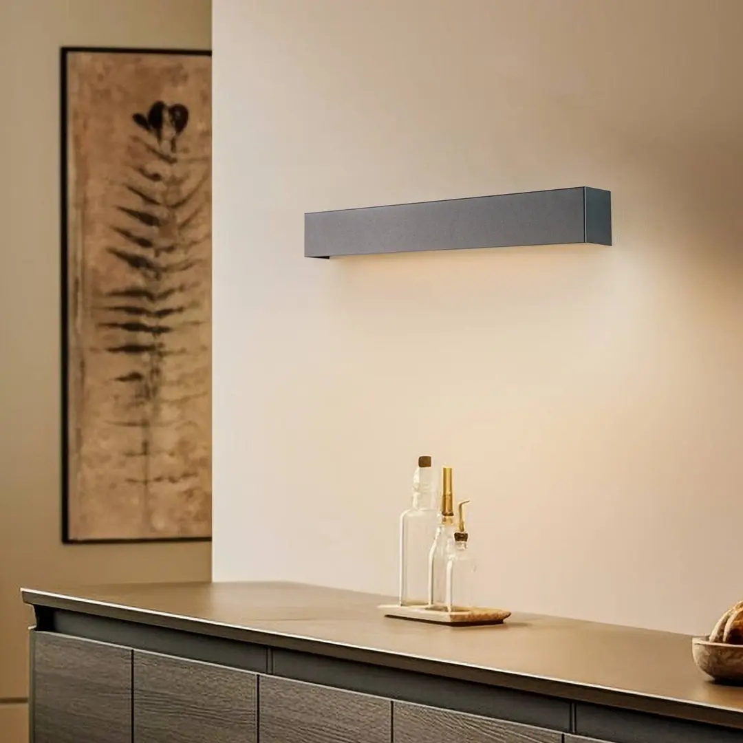 Nowodvorski Lighting Wandleuchte Straight S, 62 cm, graphit