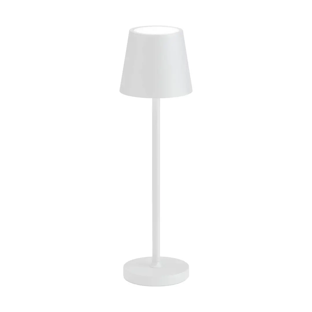 LCD LED-Tischleuchte 5098, Akku, IP54, dimmbar, weiß