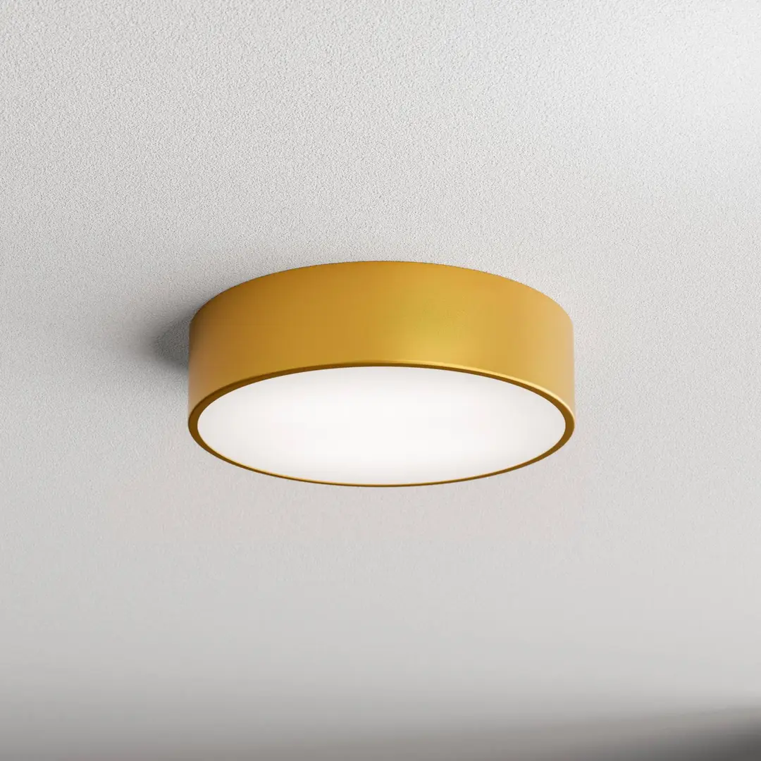 TEMAR LIGHTING Deckenlampe Cleo 300, gold, Sensor, IP20, Ø 30 cm, Metall