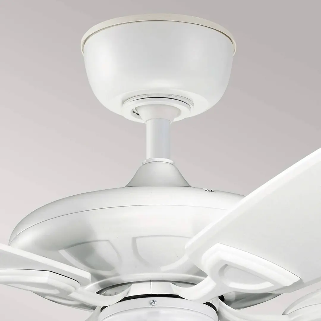 KICHLER Deckenventilator Kevlar 60 IP44, weiß, Ø 152 cm
