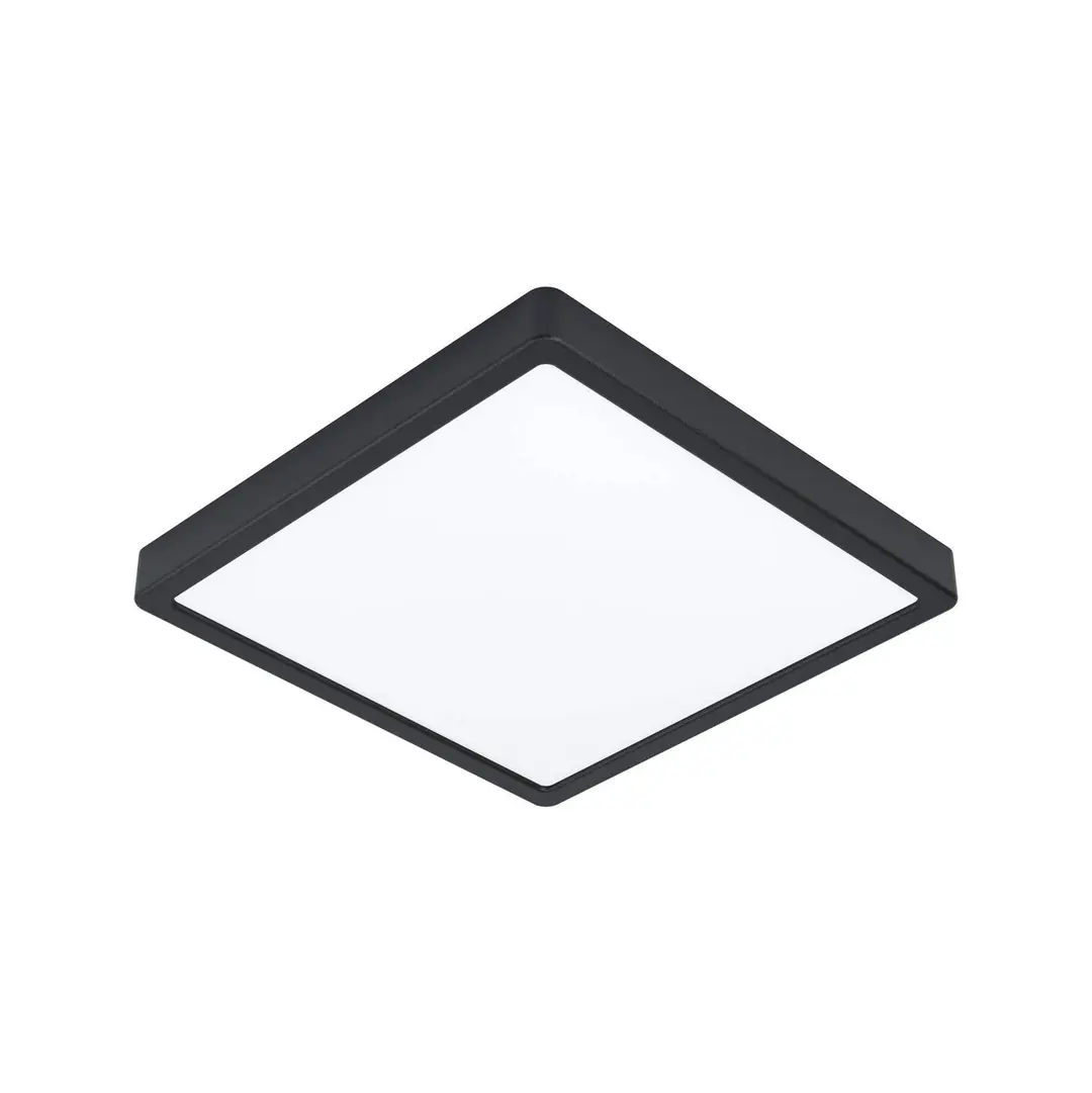 EGLO LED-Deckenlampe Fueva 5 IP44 840 schwarz 28,5x28,5
