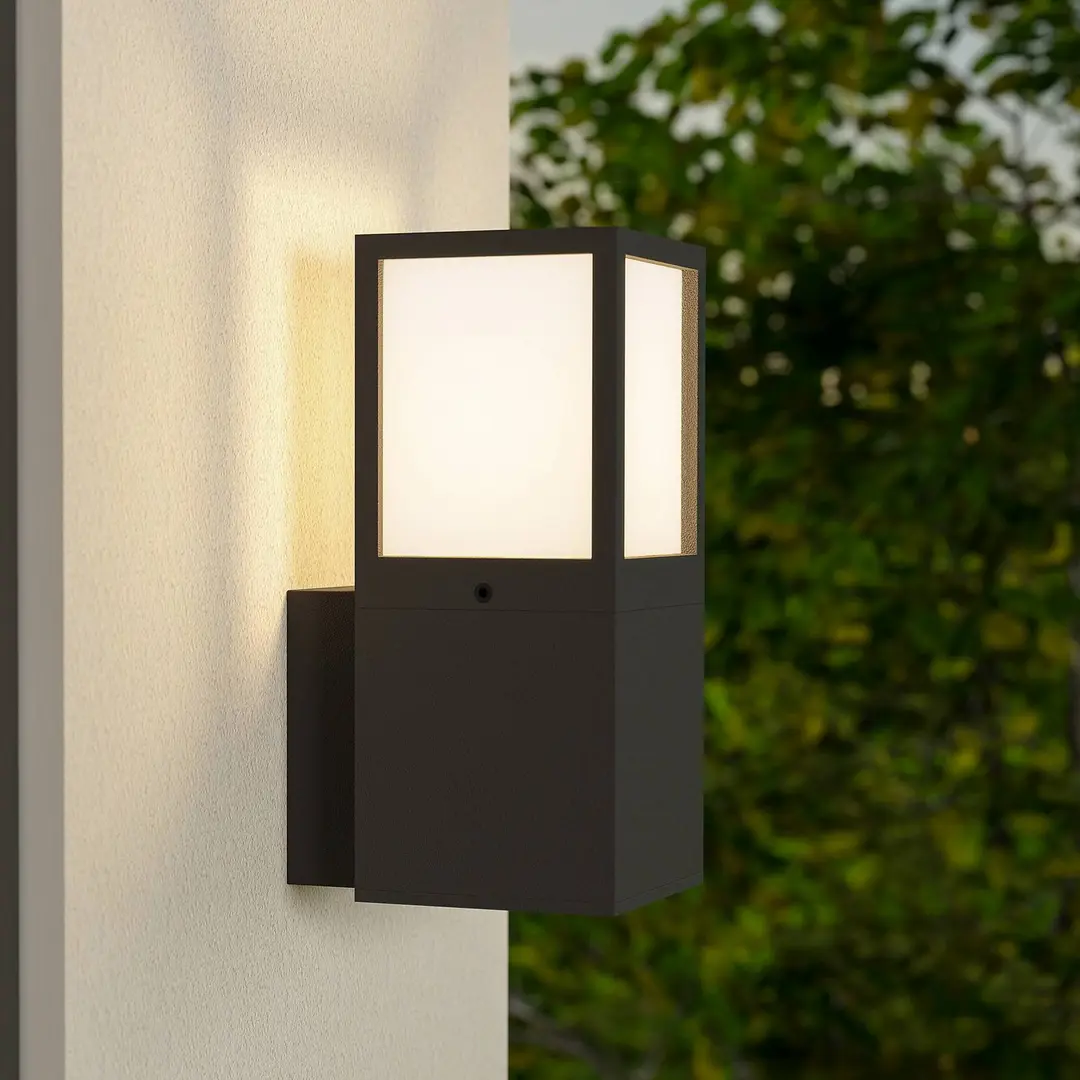 Deko-Light Außenwandleuchte Facado 2 Square, Alu, dunkelgrau, E27
