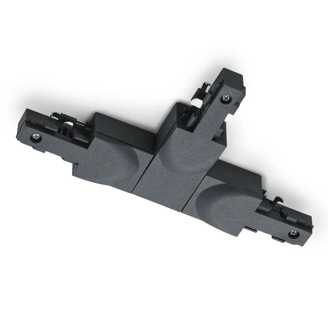Trio Lighting T-Verbinder DUOline, Schutzleiter rechts, schwarz