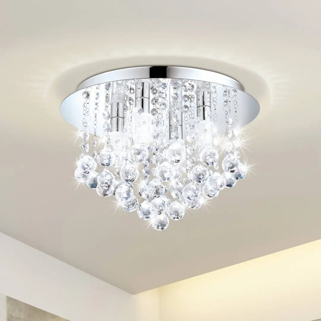 EGLO LED-Deckenleuchte Almonte mit Behang, 35cm