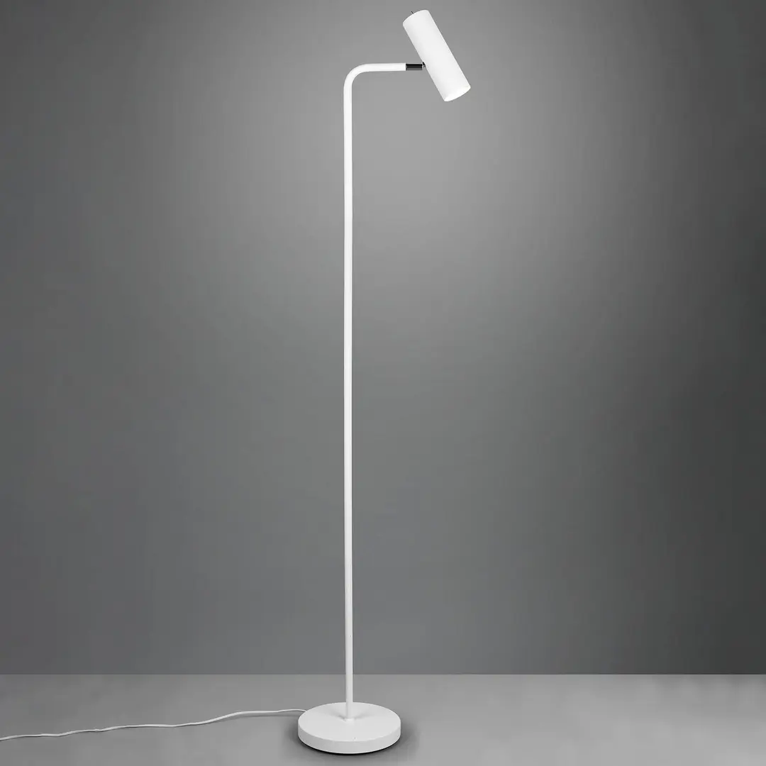 Trio Lighting Stehleuchte Marley, weiß, Höhe 151 cm, Metall