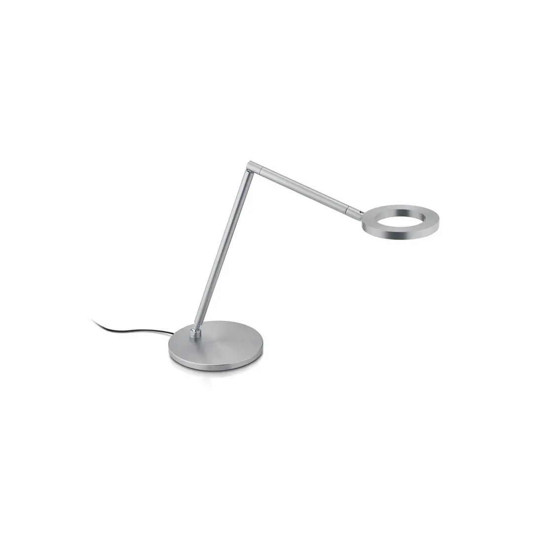 Knapstein LED-Tischleuchte Tessa-T, nickel matt, CCT, Gestensteuerung