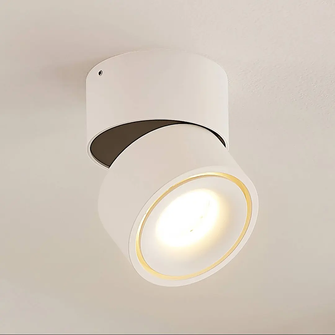 Arcchio LED-Deckenstrahler Rotari, weiß, 1-flg., 946lm