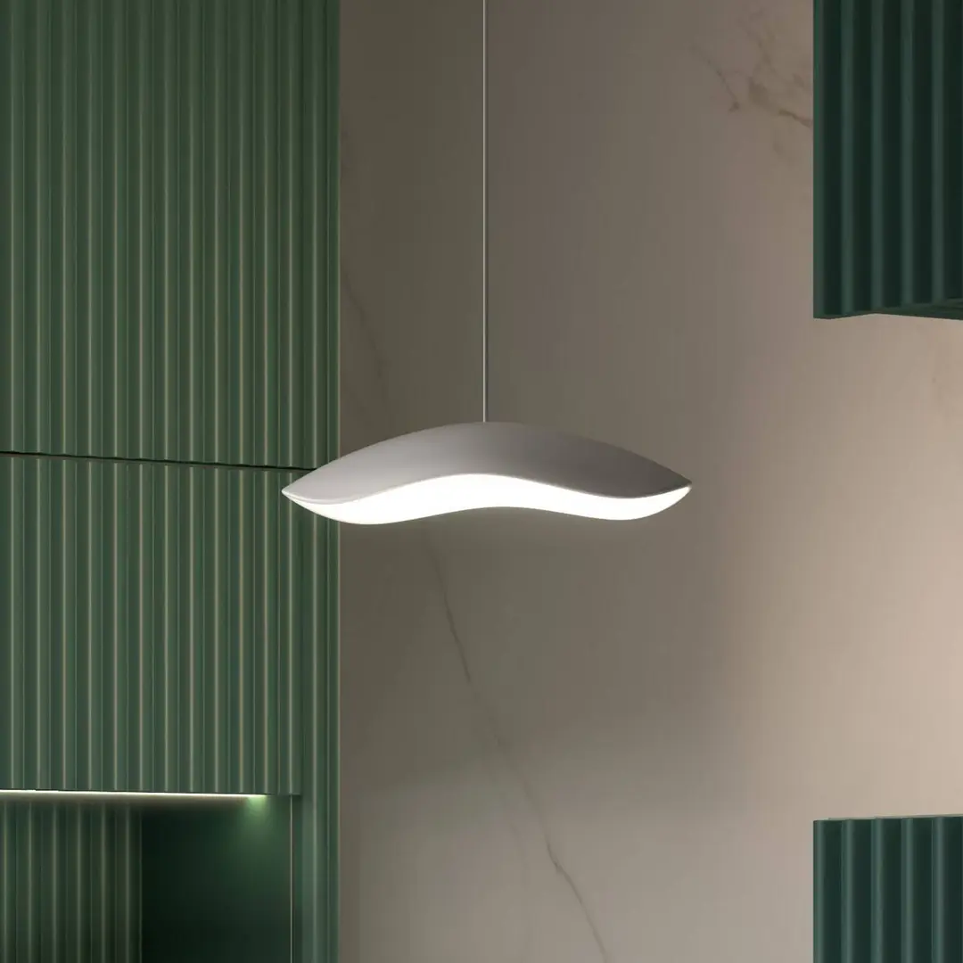 Bover LED-Einbau-Hängelampe Valentina S24, grau/weiß