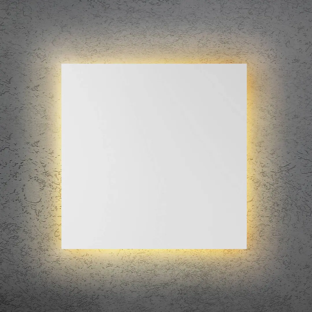 Escale LED-Wandleuchte BLADE Q, weiß, 44 x 44 cm, Metall, dimmbar