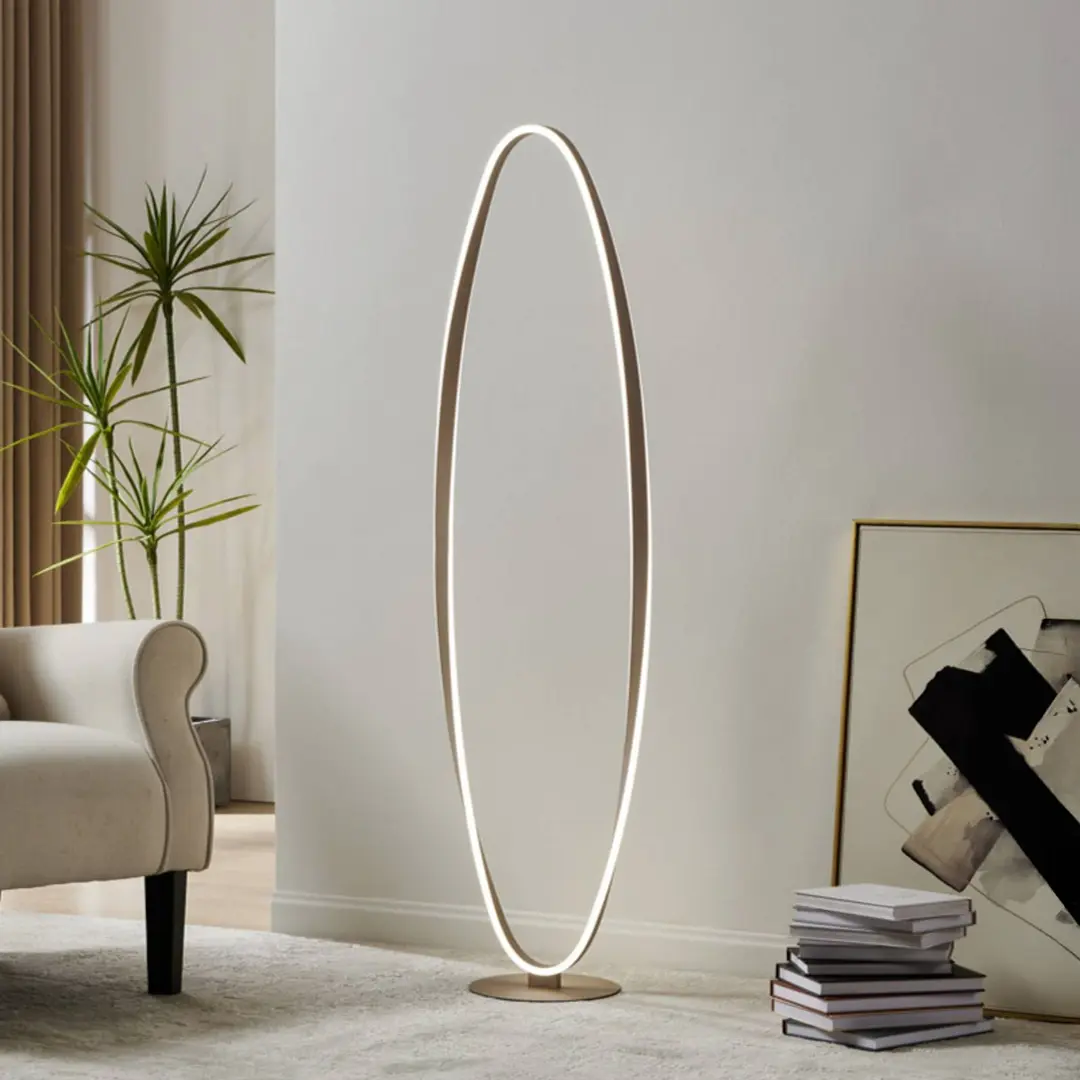 EGLO LED-Stehleuchte CAMEROTA, beige, Höhe 143 cm, CCT, dim