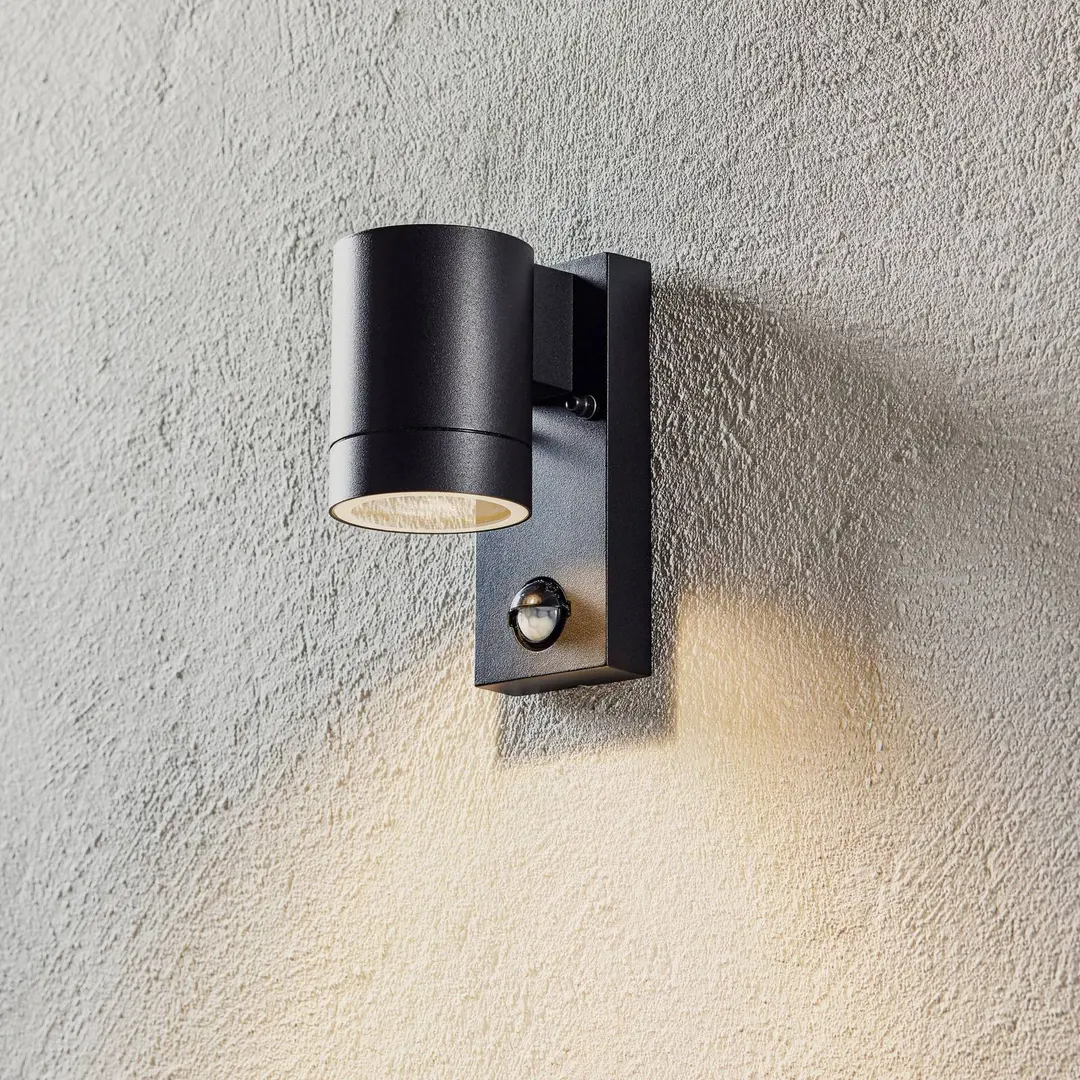 Nordlux Außenwandleuchte Tin Maxi Sensor, schwarz