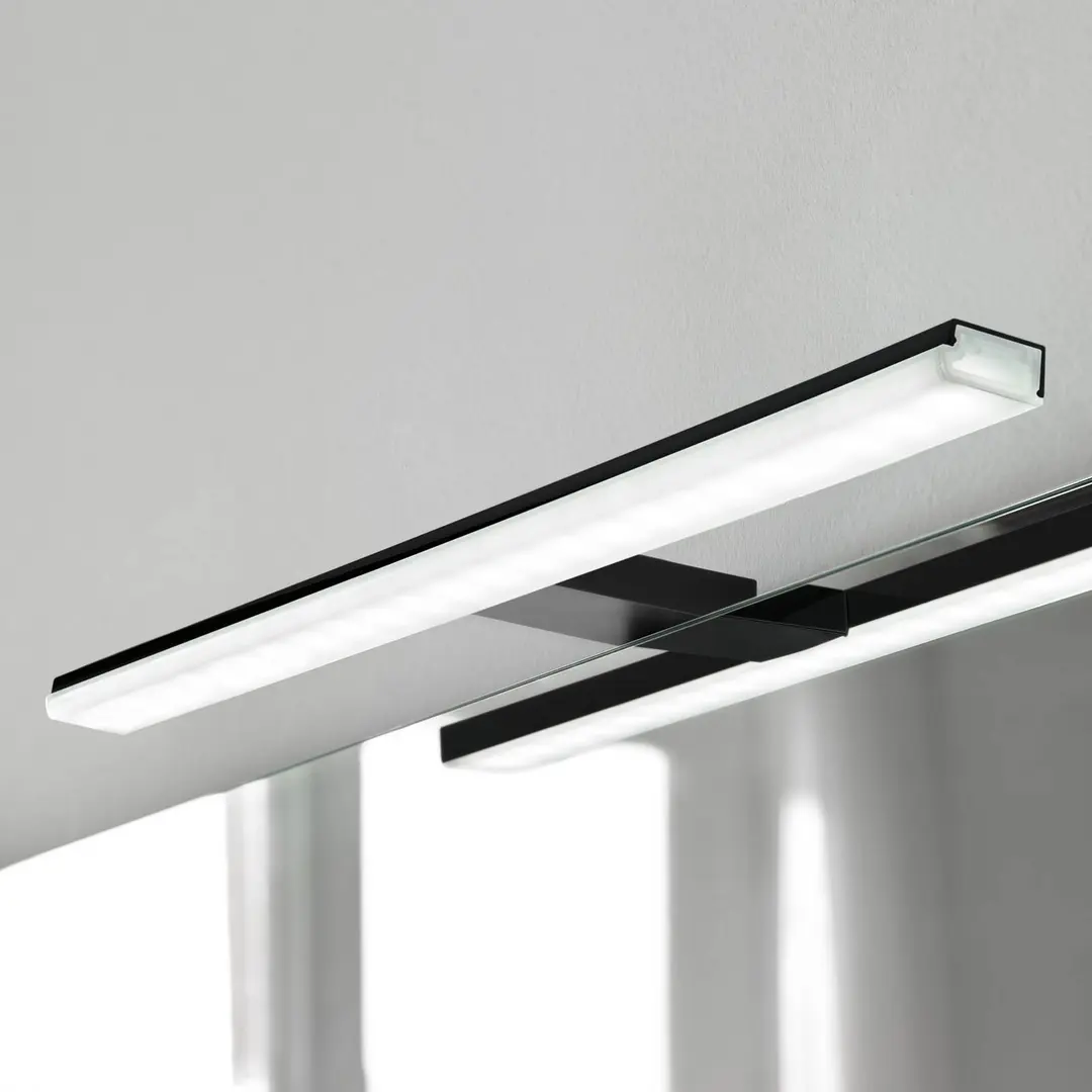 Ebir LED-Spiegelleuchte Pandora, schwarz matt , 30,8 cm