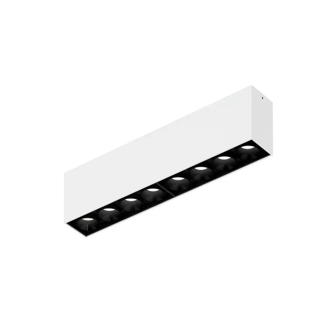 Wever & Ducré Lighting WEVER & DUCRÉ LED-Deckenlampe Linoo 8.0, schwarz/weiß Metall