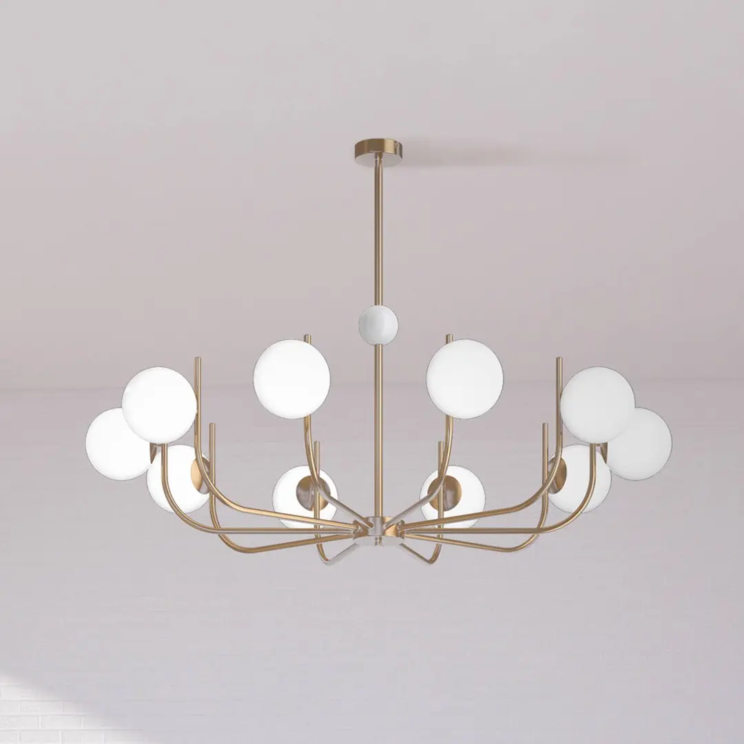 Maytoni Hängelampe Rendez-vous messingfarben Ø 116 cm 10-flg