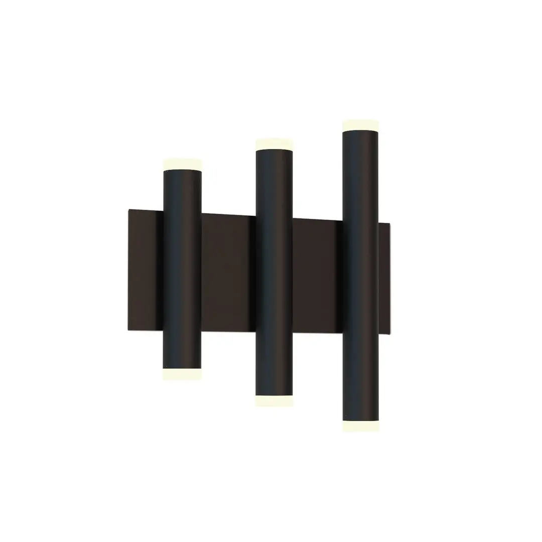 Mantra Iluminación LED-Wandleuchte Cala, schwarz, Aluminium, 6 Lichtaustritte