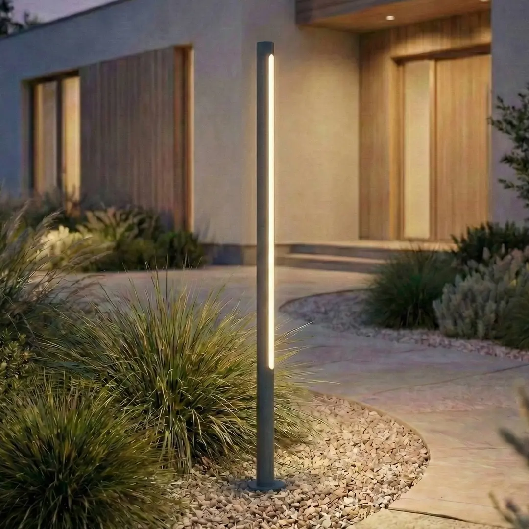 Lindby LED-Wegeleuchte Liravel, Höhe 115 cm, anthrazit, IP65