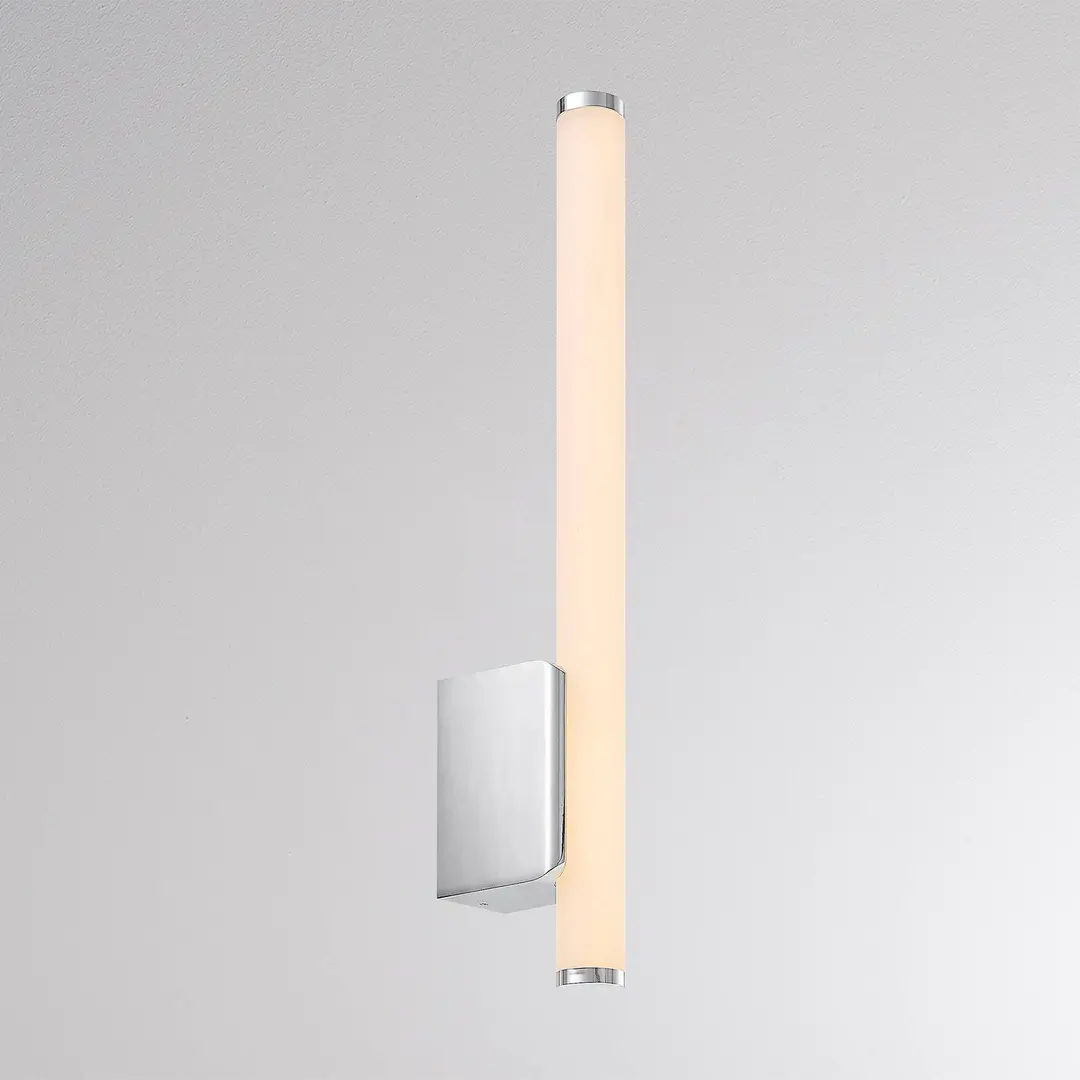 Molto Luce LED-Wandleuchte VINA UP S, chromfarben, Höhe 40 cm, IP44 CCT