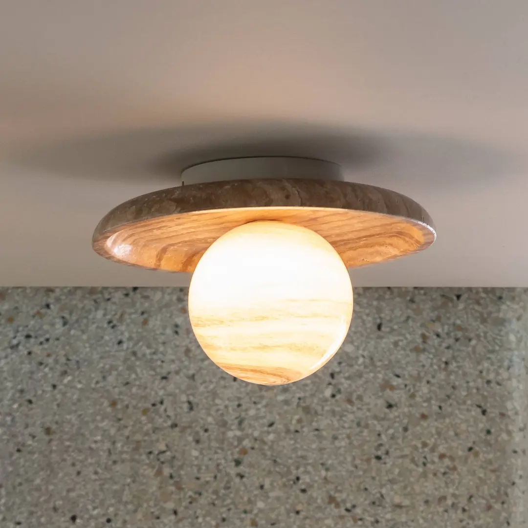 IT'S ABOUT ROMI Deckenlampe Tivoli, braun Ø 25 cm, Travertin