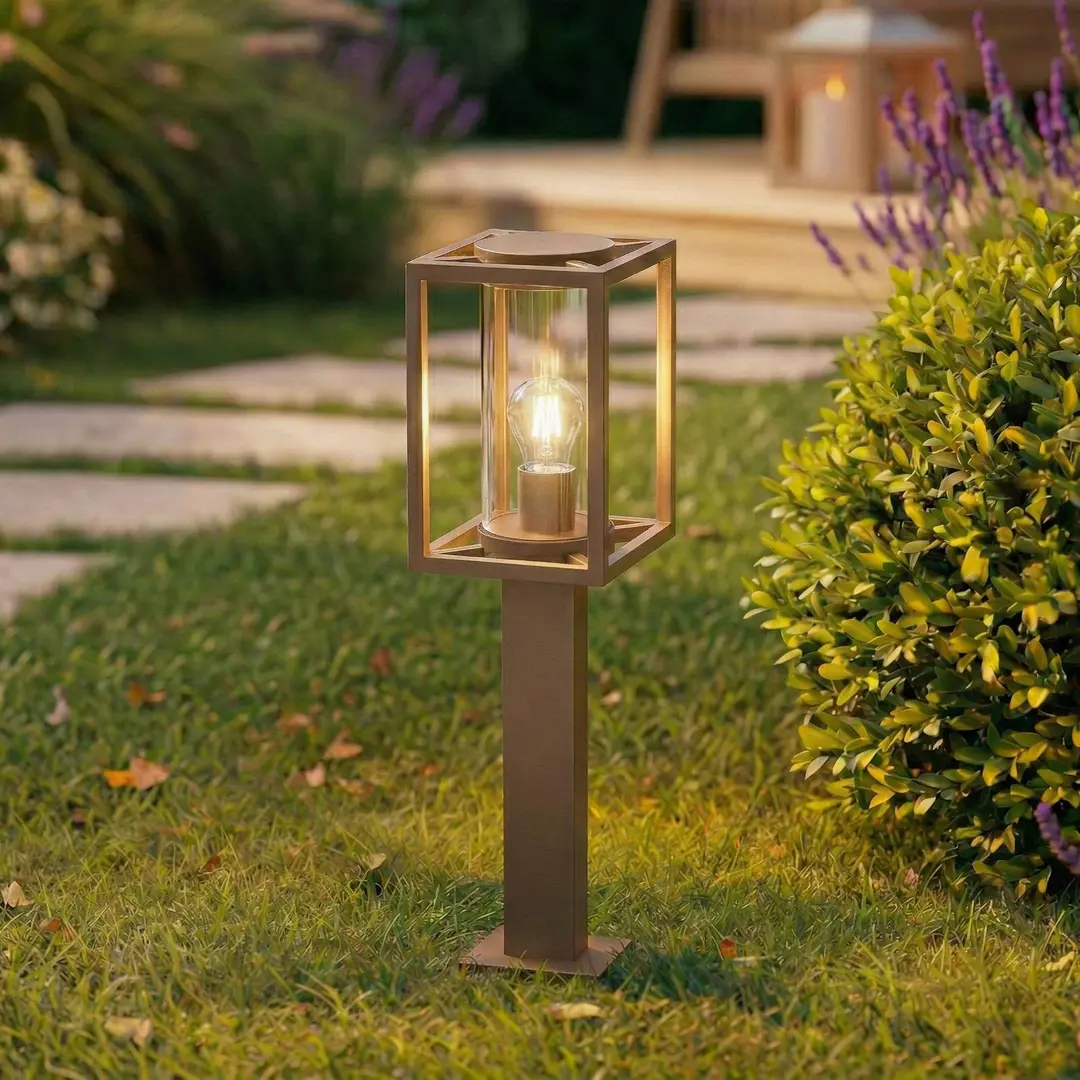 Lucande Wegeleuchte Ferda, 60 cm, braun, IP44