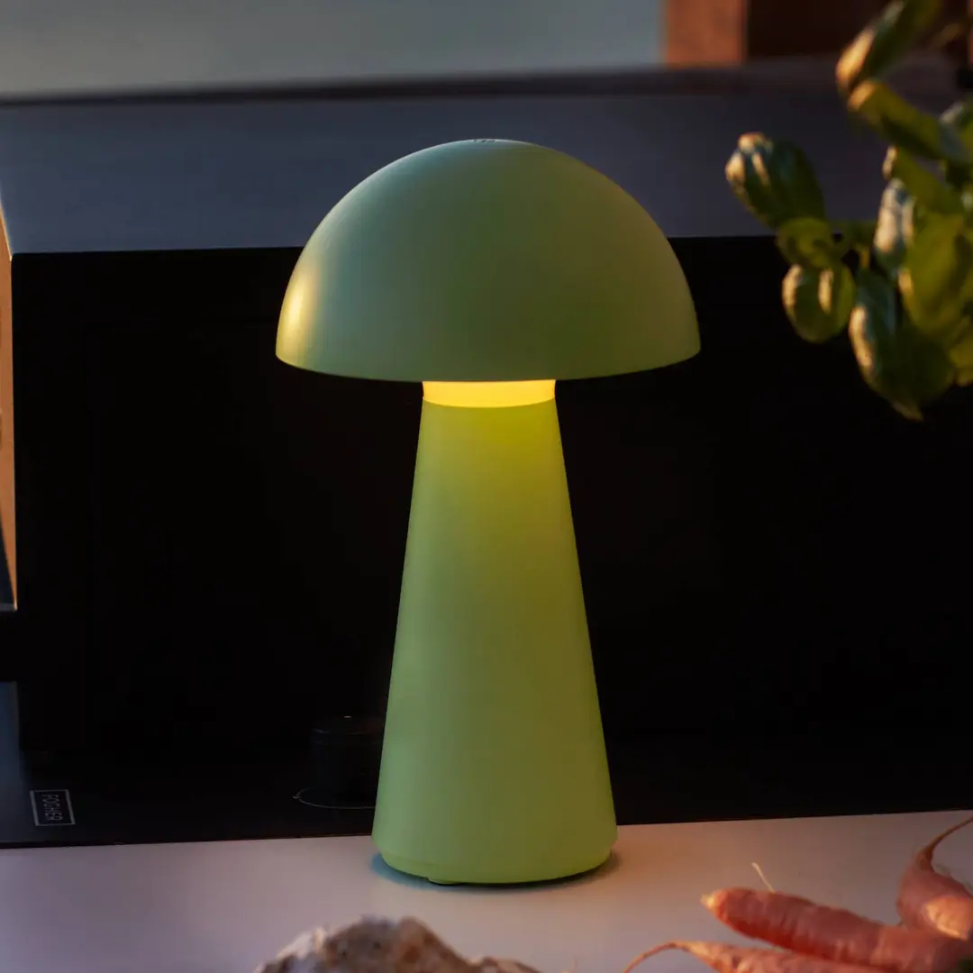 Sirius LED-Akku-Tischlampe Sam, grün, Kunststoff, 28 cm, IP54