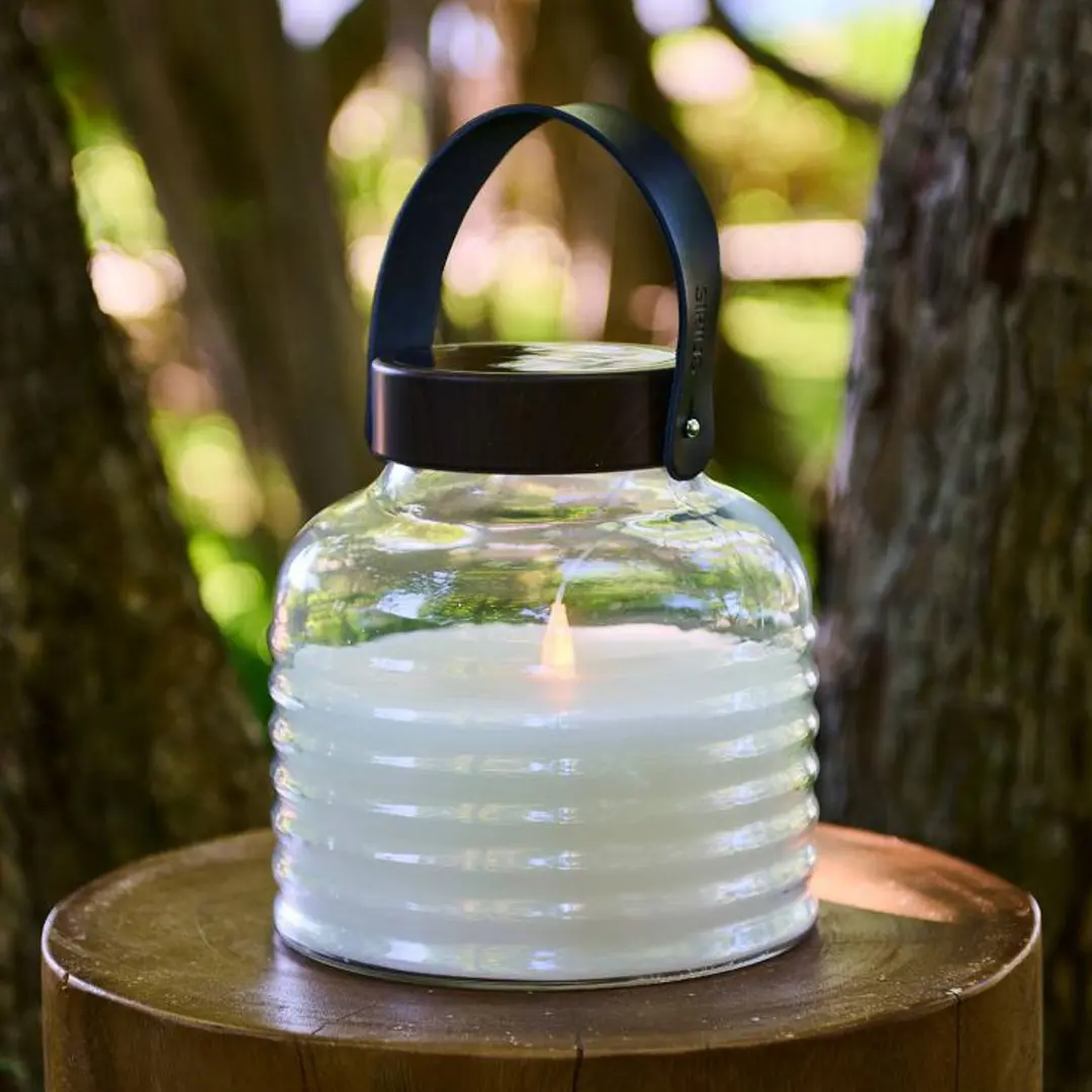 Sirius LED-Solarleuchte Aston Jar, Höhe 20 cm, klar/braun, IP44