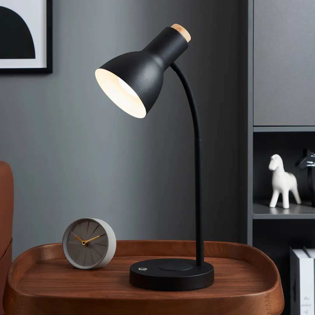 EGLO Veradal-QI LED-Tischleuchte mit Touchdimmer
