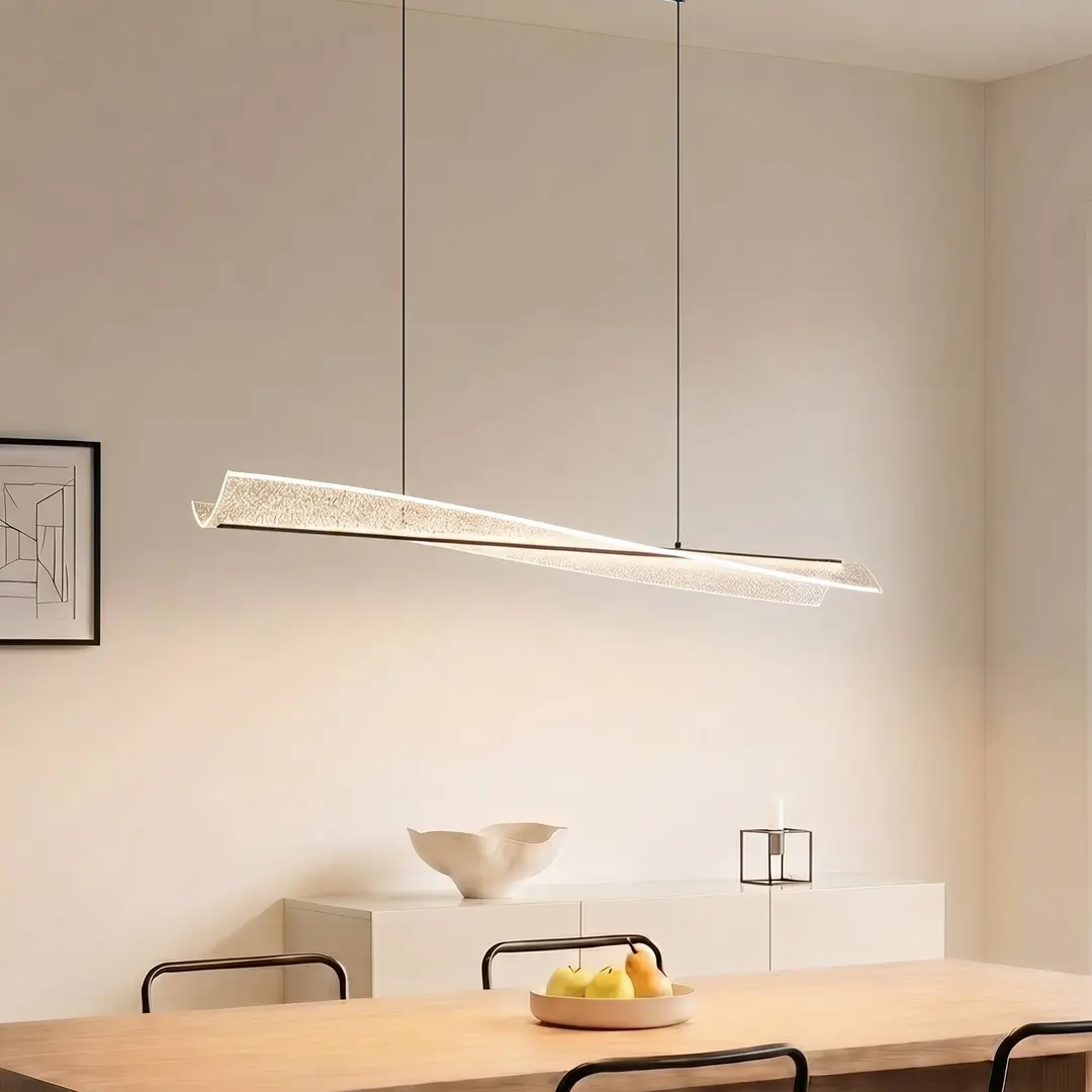 Lucande LED-Hängeleuchte Vellia, schwarz, Länge 112 cm, CCT