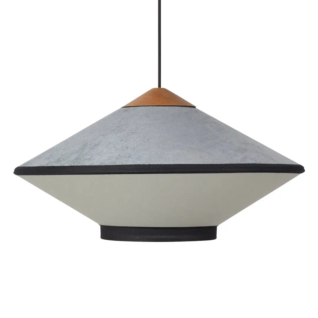 Forestier Hängeleuchte Cymbal S, atlantikblau, Ø 50 cm, E27