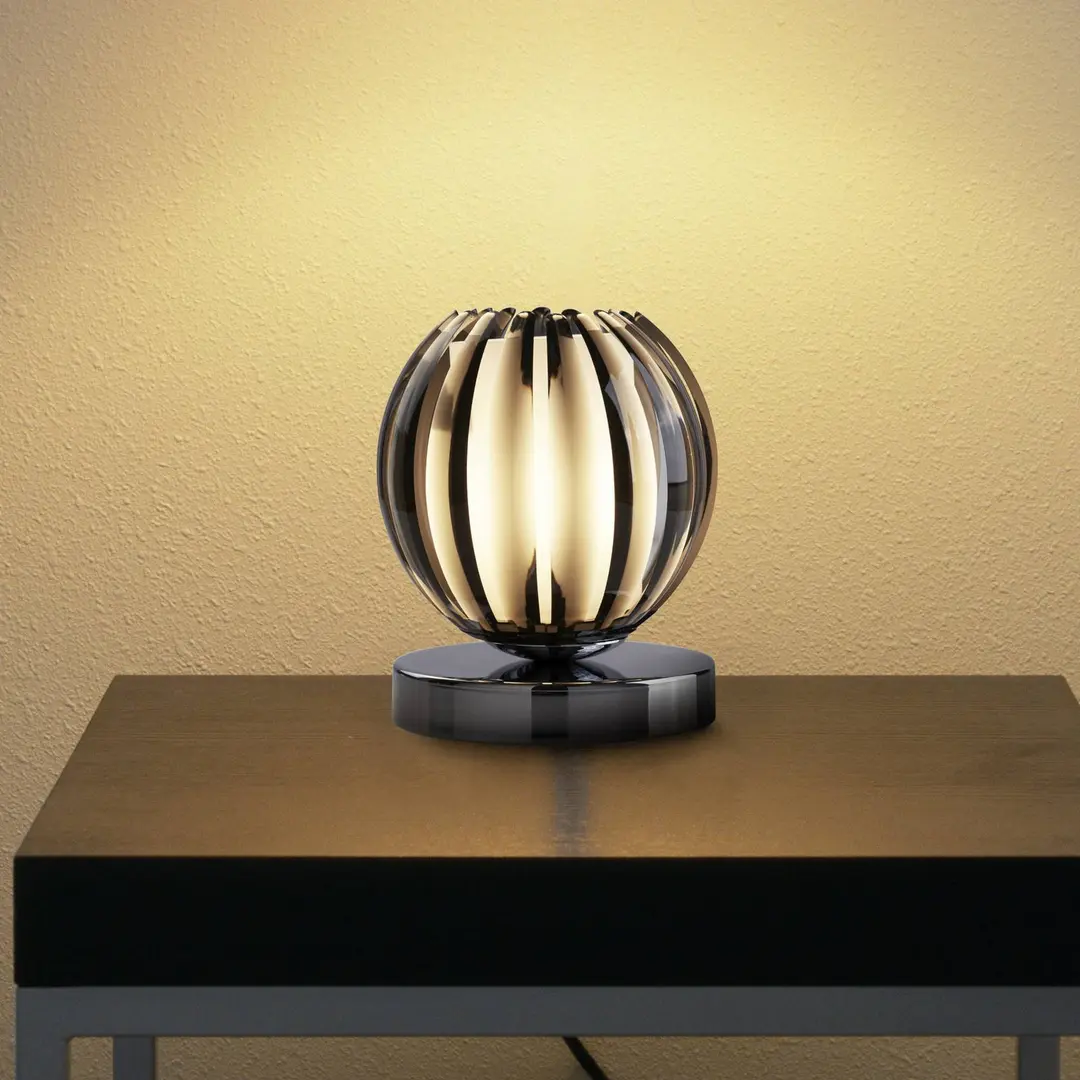 Searchlight Tischlampe Claw mit Touchfunktion, Schirm rauch