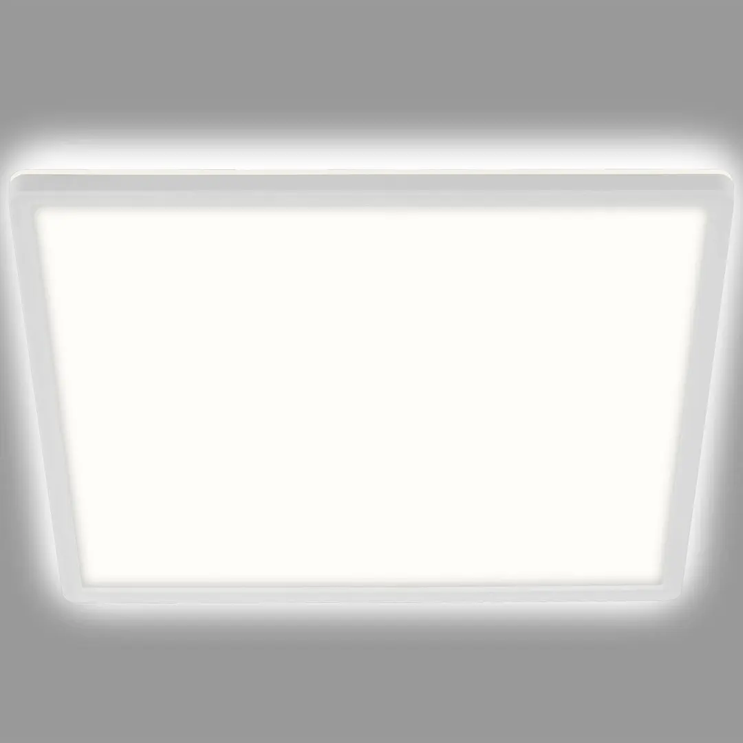 Briloner LED-Deckenleuchte Slim, eckig 29,3 x 29,3 cm